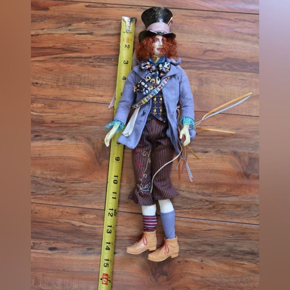 Mad Hatter Inspired Doll with Blue Jacket - Picture 2 of 8